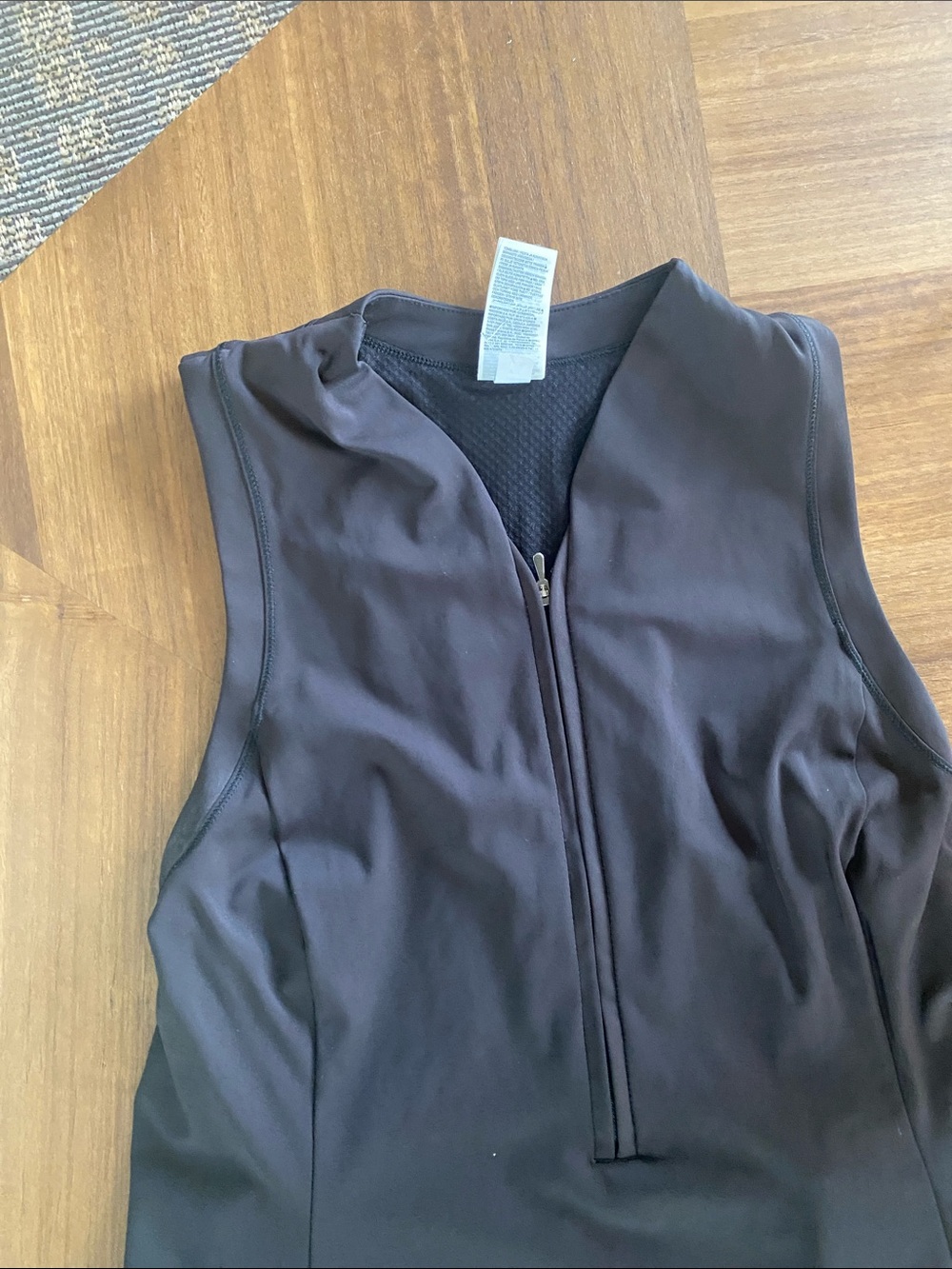 Athleta Black Sleeveless Pleated-Panel Mini tennis Dress - Picture 4 of 10